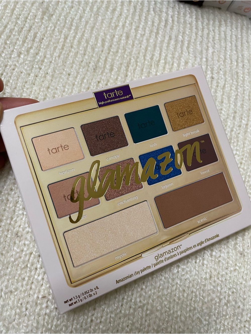 tarte Glamazon Eyeshadow Palette - Teal, Blue, Gold & Neutral Browns